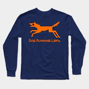 Dog running to the left Long Sleeve T-Shirt